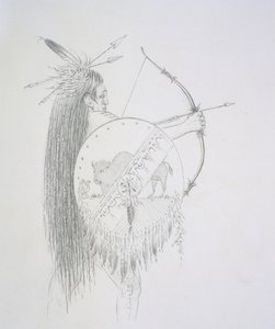 Un-ka-ka Ha-hon-she-kaw (Pitkät sormenkynnet) 1852 tekijältä George Catlin