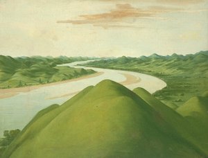 Näkymä "Cross Timbers", Texas tekijältä George Catlin