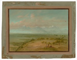 Näkymä Pampa del Sacramentolle tekijältä George Catlin