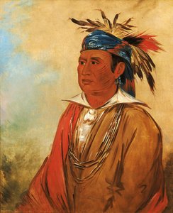 Wah-pon-jee-a, Joutsen, soturi, 1830. tekijältä George Catlin