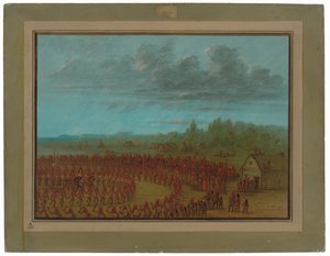 Saukien sotatanssi tekijältä George Catlin