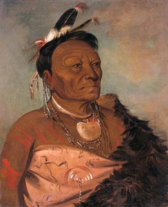 Wee-tá-ra-shá-ro, heimon pääpäällikkö tekijältä George Catlin