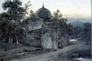 Hauta tai osa temppelistä tekijältä George Chinnery