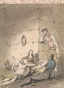 Kuvitus Fieldingin Ameliasta tekijältä George Chinnery