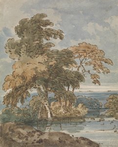 Puut joen rannalla tekijältä George Chinnery