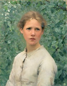 Tytön pää tekijältä George Clausen