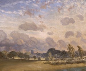 Claveringin kirkko, vuodelta 1908. tekijältä George Clausen