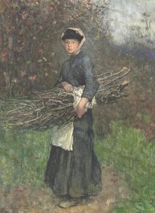 Polttopuiden kerääminen tekijältä George Clausen
