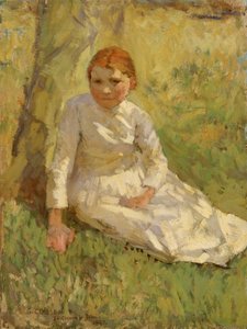 Tyttö pellolla, 1897. tekijältä George Clausen