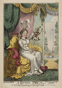 Hollantilainen lelu!!! tai Kaunis leikkijuttu nuorelle prinsessalle!!! Huzza, maaliskuu 1814, julkaistu 20. kesäkuuta tekijältä George Cruikshank