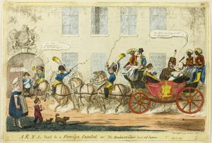 R-Y-L:n vierailu ulkomaisessa pääkaupungissa tekijältä George Cruikshank