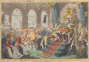 Kohtaus uudessa farssissa - kuten esitetään Royalty-teatterissa! tekijältä George Cruikshank