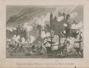 Suffolkin herttuan hyökkäys Saint Thomasin torniin tekijältä George Cruikshank