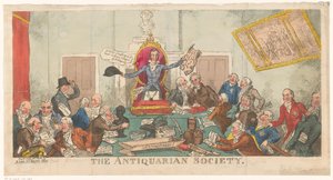 Versammlung der Society of Antiquaries tekijältä George Cruikshank