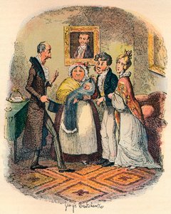 Bloomsburyn ristiäiset, c1900 tekijältä George Cruikshank