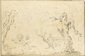 Sarjakuvakohtaus tekijältä George Cruikshank