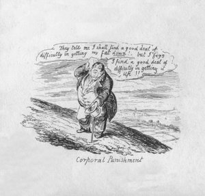 Ruumiillinen rangaistus, 1829 tekijältä George Cruikshank