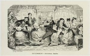 Joulukuu - Christmas Bustle from George Cruikshank