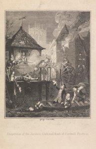 Jacobite Clubin hajoaminen ja Cordwell Firebrasin kuolema tekijältä George Cruikshank
