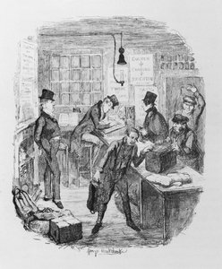 Early Coaches, n. 1836 (kaiverrus) tekijältä George Cruikshank