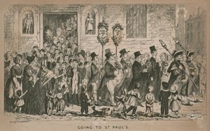 Matkalla Lontoon St Paulin katedraaliin tekijältä George Cruikshank