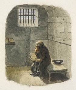 Kuvitus elokuvaan "Oliver Twist" tekijältä George Cruikshank