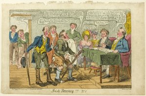 Irlantilainen säädyllisyys ! ! ! ei. 1 tekijältä George Cruikshank