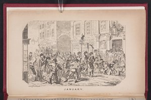 tammikuu alkaen The Comic Almanack tekijältä George Cruikshank