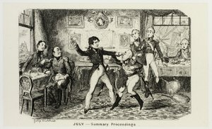Heinäkuu - Yhteenveto George Cruikshankin teräsetsauksista The Comic Almanacksiin: 1835-1853 tekijältä George Cruikshank
