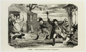 Kesäkuu - Marrowbones and Cleavers from George Cruikshank