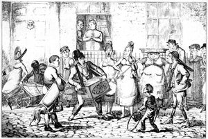 Savoyardit, 1818. tekijältä George Cruikshank
