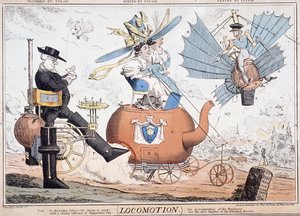 "Locomotion", Lontoo, 1820 tekijältä George Cruikshank
