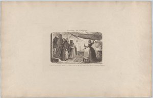 Etsitään majoitusta, 1851, 1851. tekijältä George Cruikshank