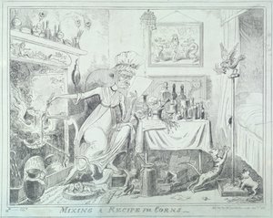 "Sekoita resepti maissille", 1835. tekijältä George Cruikshank