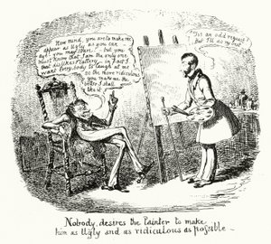 Kukaan ei halua taidemaalarin tekevän hänestä mahdollisimman ruman ja naurettavan (kaiverrus) tekijältä George Cruikshank