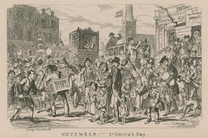 marraskuuta - Pyhän Cecilian päivä tekijältä George Cruikshank