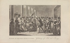 Oopperatalon ulkopuolella yöllä tekijältä George Cruikshank