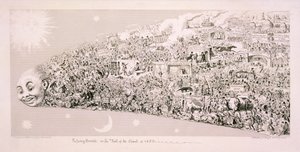 "Myökkäävät tapahtumat eli vuoden 1853 komeetan häntä" tekijältä George Cruikshank