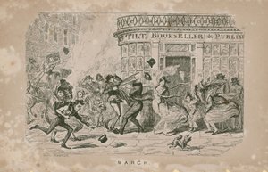 Ihmiset kamppailevat kovia tuulia vastaan tekijältä George Cruikshank