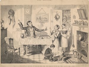 Kuva I: Pullo tuodaan esiin ensimmäistä kertaa tekijältä George Cruikshank