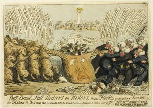 Vedä Devil, vedä Baker! tekijältä George Cruikshank