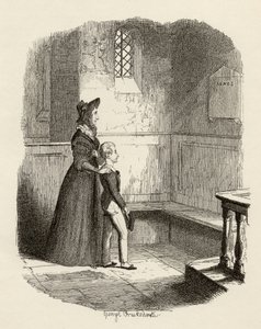 Rose Maylie ja Oliver, Charles Dickensin (1812-70) "Oliver Twistin seikkailuista" 1838, julkaisija Chapman und Hall, 1901