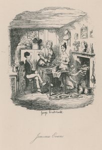 Kohtaus Lontoon elämästä: Jemima Evans tekijältä George Cruikshank