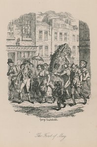 Lontoon elämän kohtaus: Toukokuun ensimmäinen päivä tekijältä George Cruikshank