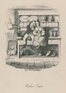 Kohtaus Lontoon elämästä: Watkins Tottles tekijältä George Cruikshank