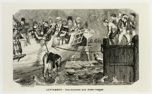 Syyskuu - Yli- ja alivarustettu George Cruikshankin teräskaiverruksista The Comic Almanacksiin: 1835-1853 tekijältä George Cruikshank
