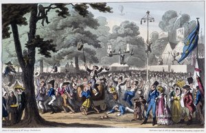 St Louis Fête: la canaille - elokuvassa "Elämä Pariisissa", kirjoittaja David Carey, Lontoo tekijältä George Cruikshank