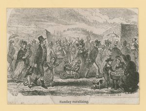 Sunnuntai maaseutumaisemista tekijältä George Cruikshank