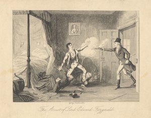 Lordi Edward Fitzgeraldin pidätys tekijältä George Cruikshank