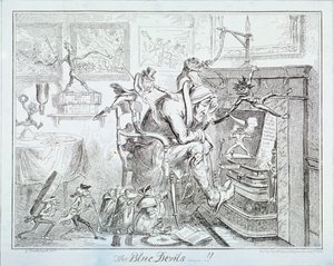 "Siniset paholaiset", 1835 tekijältä George Cruikshank